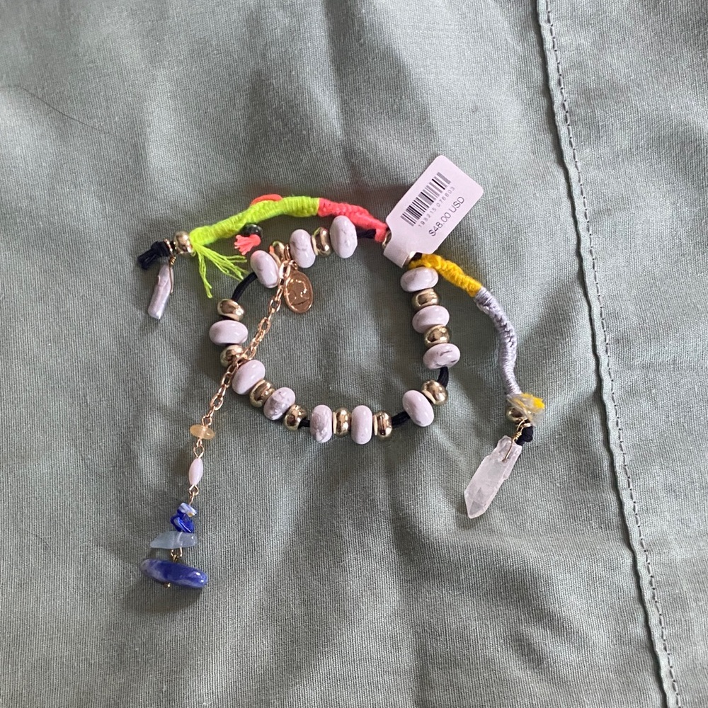Free People Multicolor Beaded Hair Accessory